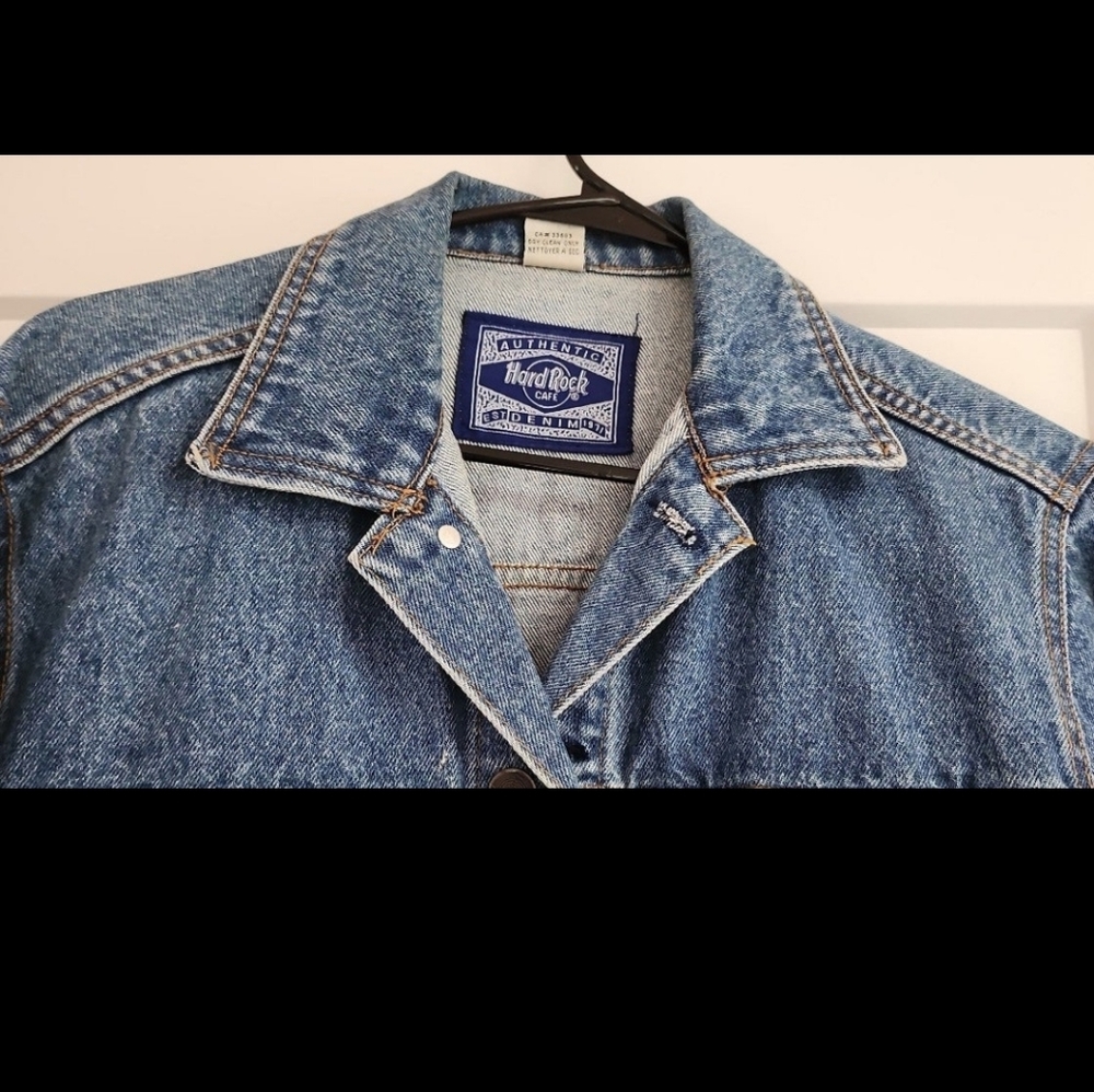 Authentic Hardrock Cafe skydome Toronto denim jacket - Picture 5 of 6